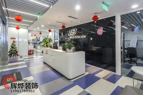 簡約無錫辦公室裝飾前臺